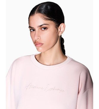 A|X Armani Exchange Felpa casual rosa premium