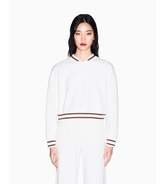 A|X Armani Exchange Felpa bomber bianca