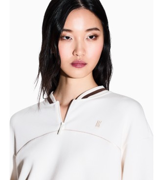 A|X Armani Exchange Felpa bomber bianca