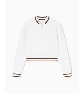 A|X Armani Exchange Felpa bomber bianca