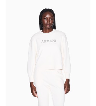 A|X Armani Exchange Mikina Boxy bela