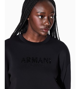 A|X Armani Exchange Boxy Sweatshirt schwarz