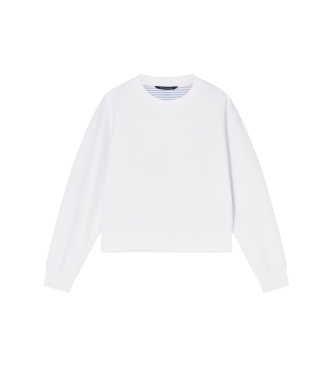 A|X Armani Exchange Sweater met ronde hals en contrasterende witte rug