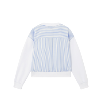 A|X Armani Exchange Sweater met ronde hals en contrasterende witte rug