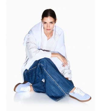 A|X Armani Exchange Sweater met ronde hals en contrasterende witte rug