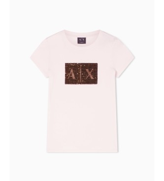 A|X Armani Exchange T-shirt Casual Premium rose