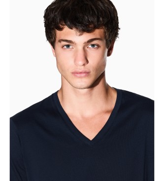 A|X Armani Exchange T-shirt Pima Slim Fit granatowy