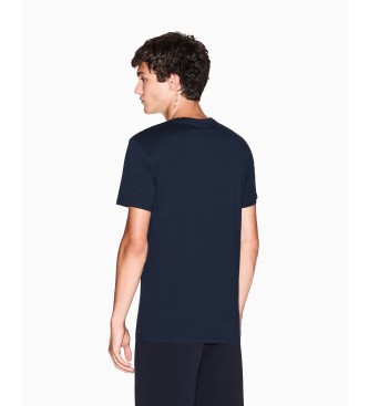 A|X Armani Exchange T-shirt Pima Slim Fit granatowy