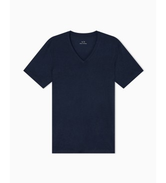 A|X Armani Exchange T-shirt Pima Slim Fit granatowy