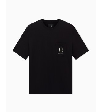 A|X Armani Exchange Koszulka Relax w kolorze czarnym