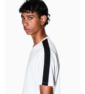 A|X Armani Exchange T-shirt Contrast Tape biały
