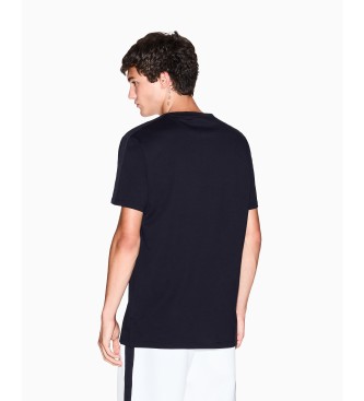 A|X Armani Exchange T-shirt Contrast Tape navy