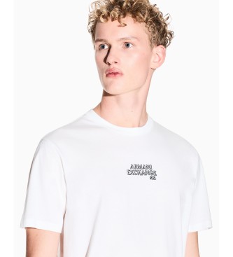 A|X Armani Exchange T-shirt com mini log�tipo branco