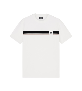 A|X Armani Exchange Stripe T-shirt white