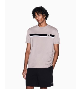 A|X Armani Exchange Regulan T-shirt with taupe band