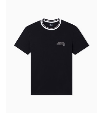 A|X Armani Exchange Majica regularnega kroja s ?rnim kontrastnim profilom