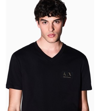 A|X Armani Exchange Regular T-shirt i bomuld, sort