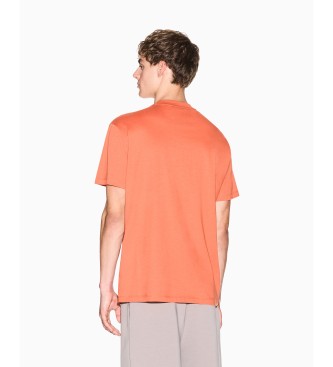 A|X Armani Exchange T-shirt i bomuld, orange