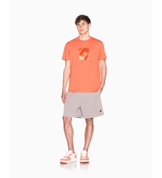 A|X Armani Exchange T-shirt i bomuld, orange