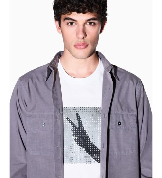 A|X Armani Exchange T-shirt � main blanc