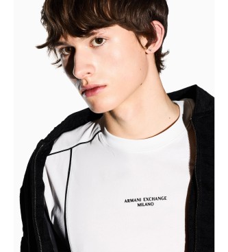 A|X Armani Exchange T-shirt Lines branca