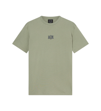 A|X Armani Exchange Green logo T-shirt
