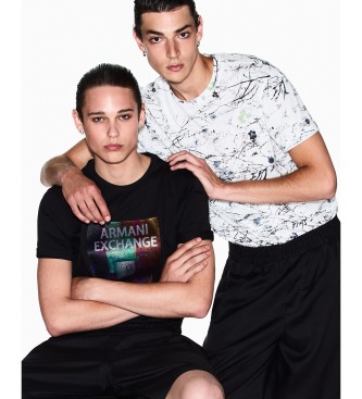 A|X Armani Exchange Oprijeta majica ?rna