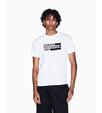 A|X Armani Exchange Logo-T-Shirt wei�