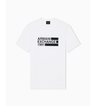 A|X Armani Exchange Logo-T-Shirt wei�