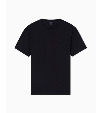 A|X Armani Exchange T-shirt slim � col ras du cou noir