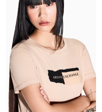 A|X Armani Exchange Regular T-shirt beige