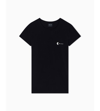 A|X Armani Exchange T-shirt Eleganza preta