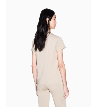 A|X Armani Exchange Camiseta Sencilla beige