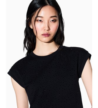 A|X Armani Exchange Camiseta Crop negro