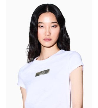 A|X Armani Exchange White knitted T-shirt