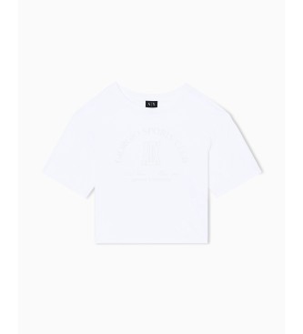 A|X Armani Exchange Maglietta corta in maglia di cotone bianco