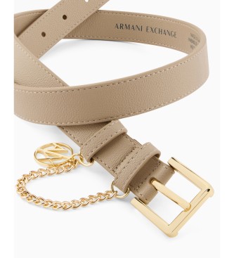 A|X Armani Exchange Tong beige riem