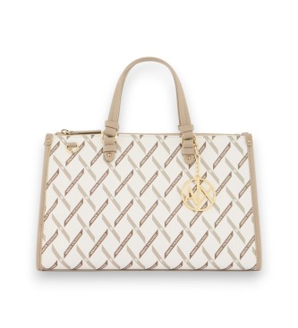A|X Armani Exchange Top bag blanc cassé