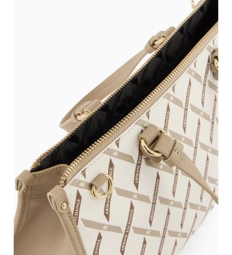 A|X Armani Exchange Top bag blanc cassé