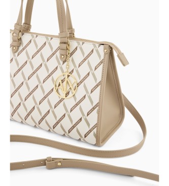 A|X Armani Exchange Top bag blanc cassé