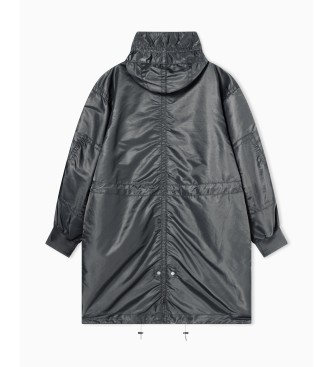 A|X Armani Exchange Trench grigio oversize