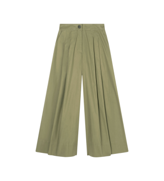 A|X Armani Exchange Pantalone twill palazzo verde