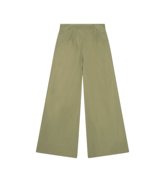 A|X Armani Exchange Pantalone twill palazzo verde