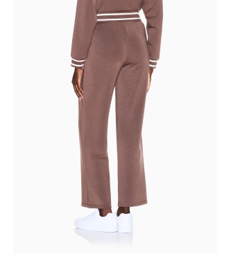 A|X Armani Exchange Pantalon marron � taille coulissante