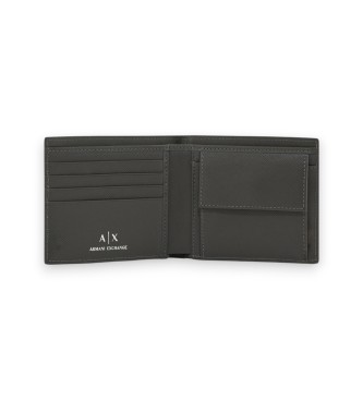 A|X Armani Exchange Cartera Compacta gris