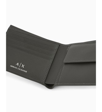 A|X Armani Exchange Cartera Compacta gris