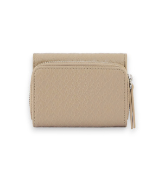 A|X Armani Exchange Mini portfel beżowy