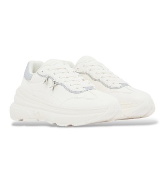 A|X Armani Exchange Vita sneakers med tjock gummisula