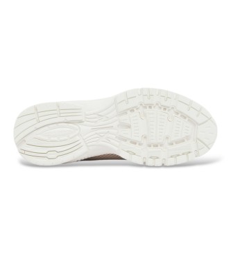 A|X Armani Exchange Sneakers i mesh med snörning och tjock sula i beige gummi