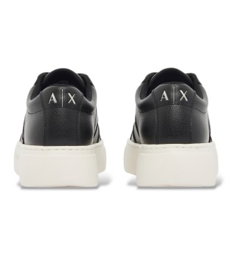 A|X Armani Exchange Låga sneakers med mesh-detaljer och tjock sula i svart